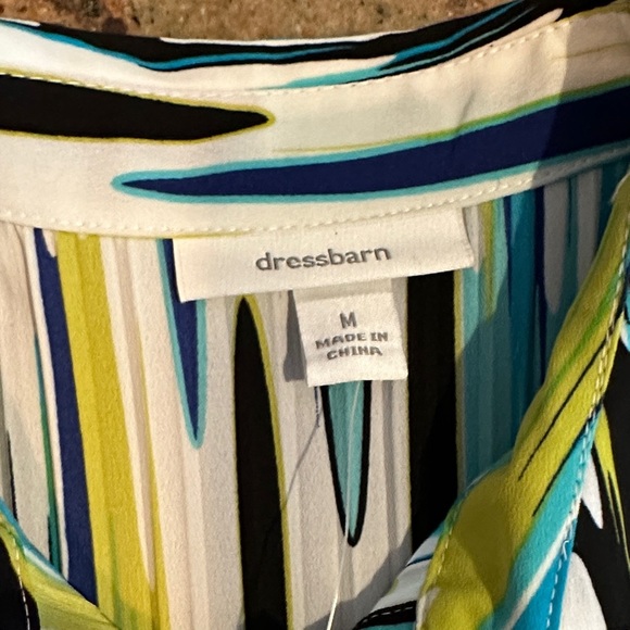 Dress Barn Multicolor Striped Button-Down Shirt - Picture 3 of 5